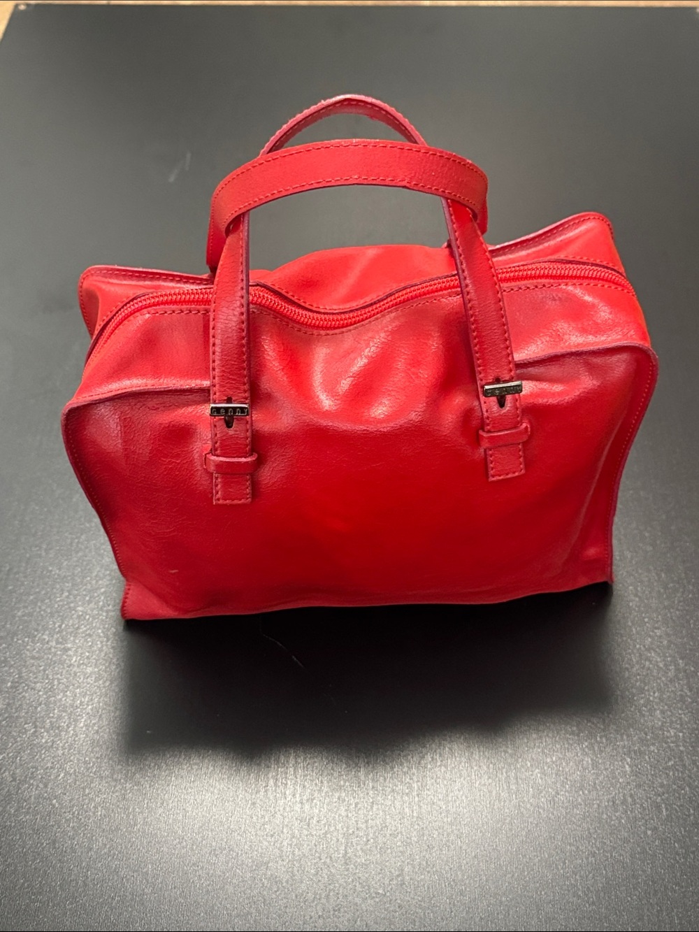 GENNY Made In Italy Red Leather Bag Purse